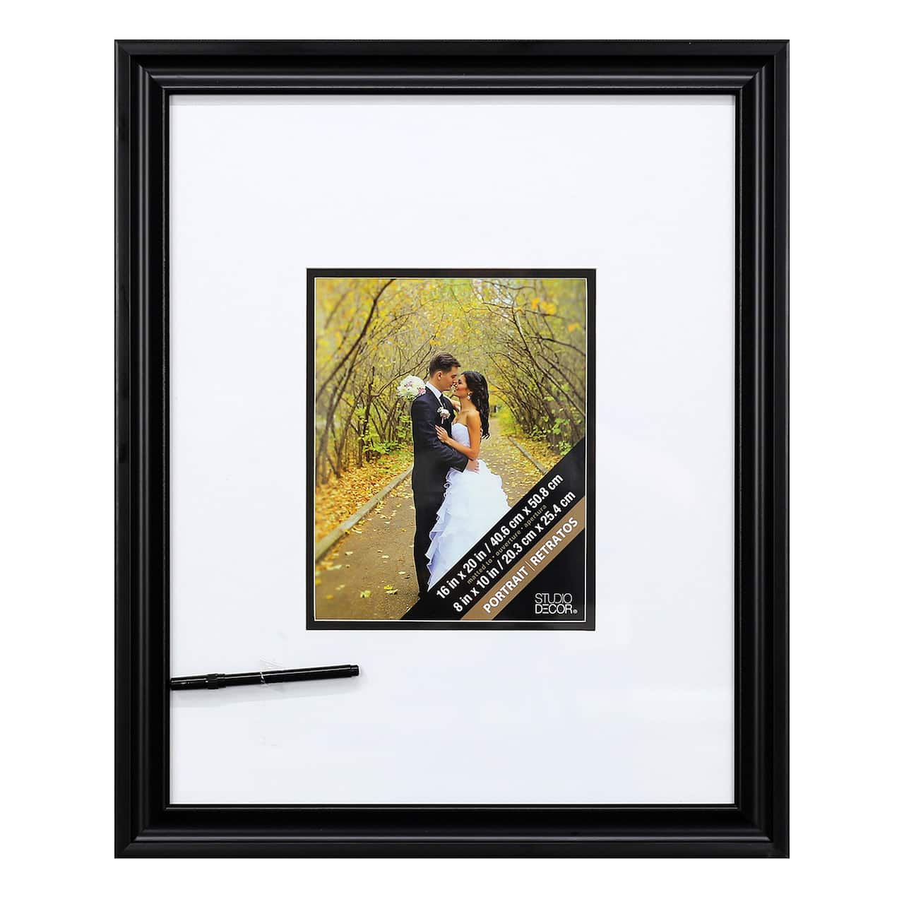 6 Pack: Black 8&#x22; x 10&#x22; Signature Frame with Mat by Studio D&#xE9;cor&#xAE;